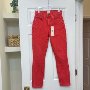 Alice + Olive High Rise Ankle Skinny Perfect Poppy Size 25 NWT